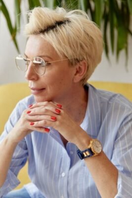 Woman over 50 in quiet reflection on brain health and family history of dementia