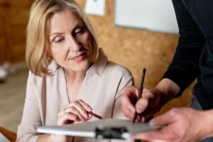 Woman focused and alert, supporting brain health after 50